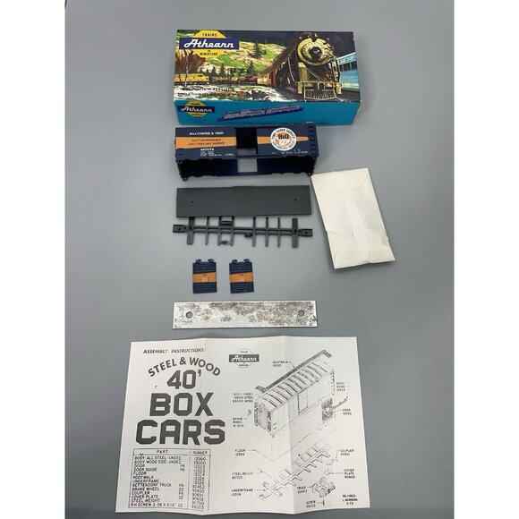 Vintage HO Athearn Bev-Bel Baltimore & Ohio Time Saver Boxcar 467079 Train Car - Picture 1 of 15